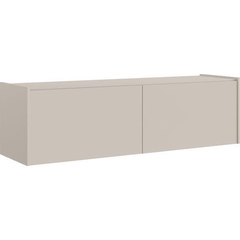 Selsey Magro – TV-Lowboard hängend oder stehend, 2-türig, Kaschmirgrau, 140 cm