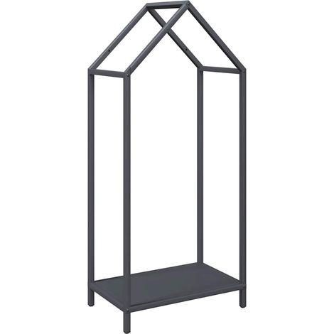 Maison Exclusive - Leñero antracita 40x25x90 cm Acero laminado en