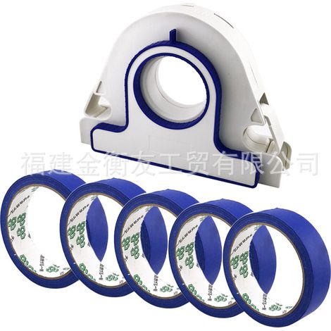 Outils pour jointoyer + 5 rouleaux d'autocollants bleus Outils pour ruban adhésif d'étanchéité, machine à ruban de masquage (1/2)