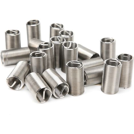 20 pièces inserts filetés en fil SUS304, manchons en acier inoxydable pour réparation de vis, kit M14 x 1.5 x 3D (1/5)