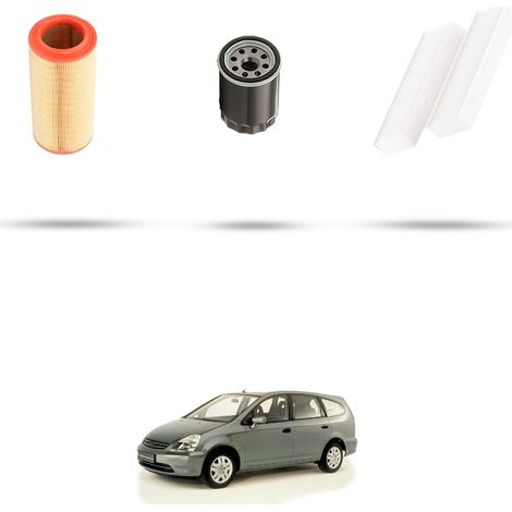 Kit tagliando 3 filtri compatibile con Honda Stream  2.0 16v 115kw dal 2001 (1/5)