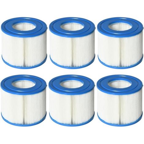 6 Vliesstofffilter für Pools und Spas Ø10,4x8cm Typ VI Pumpenfilter (1/4)