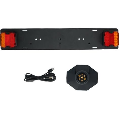 Rampe Eclairage Bluetooth Led Pour Remorque 78X14Cm Prise 7 Broches (1/5)