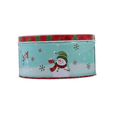 Boîte à biscuits en fer-blanc, boîte d'emballage pour bonbons de Noël, boîte à friandises, petite boîte à cadeaux de Noël (Image 2) (1/2)