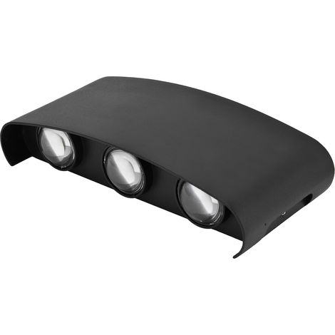 Luminaire mural LED 6W blanc chaud, étanche, décoratif, intérieur/extérieur, 85‑265V (1/5)