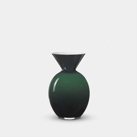 Vaso decorativo in vetro Made in Italy Pallottino 20 - Verde (1/2)