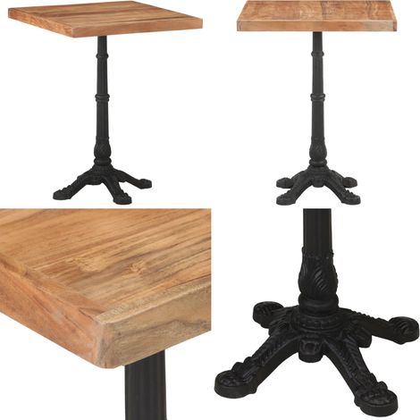 Bistrotisch 60x60x76 cm Akazie Massivholz - Holztisch - Esstisch - Bistrotisch - Gartenmöbel - Akazienholz - Home & Living (1/5)