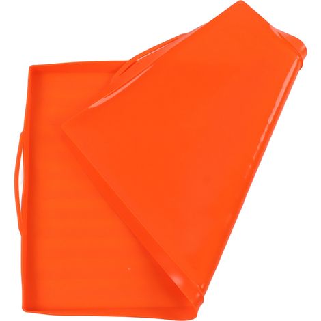 Silikon-Grillmatte, Grillschutz, 91 cm (36 Zoll), orangefarbener Griff (1/5)