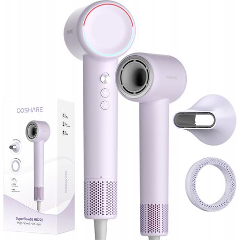 Asciugacapelli COSHARE HD22E SuperFlowSE viola 1500W 1 pz. (1/5)