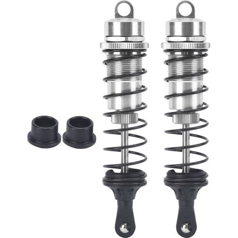 2 amortisseurs métalliques à huile réglables pour HSP / HPI 1/8 RC Crawler, argent (1/5)