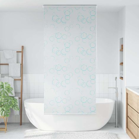 Store de douche 100x240 cm à motif bulles