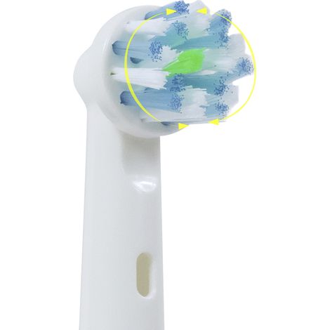 Scanpart Ersatz-Zahnbürsten Cross Clean, 6 Stück für Oral-B (1/3)