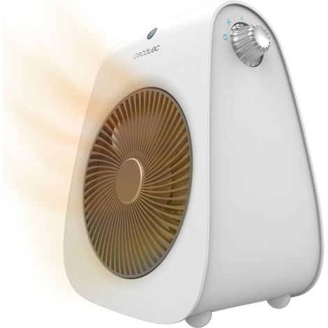 Cecotec Chauffage d'Appoint ReadyWarm 2000 Max Force Blanc, 2000 W, 2 Niveaux de Puissance, 3 Modes de Fonctionnement