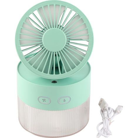 Mini ventilateur refroidisseur d'eau pliable ABS brumisateur USB portable pour bureau maison bibliothèque vert (1/5)