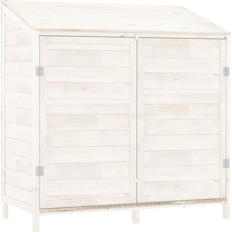 Gartenhaus Weiß 102x52x112 cm Massivholz Tanne