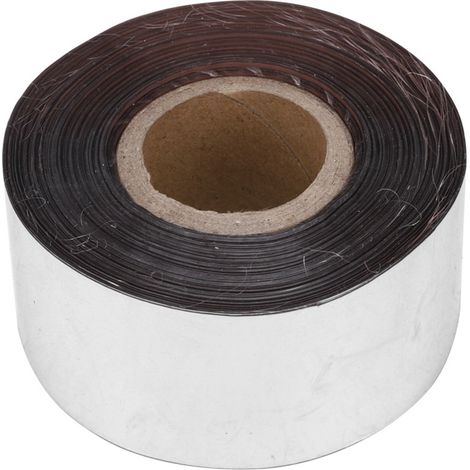 Papel metalizado para estampado en caliente, 3 cm de ancho, rollo de 120 metros, color plata.