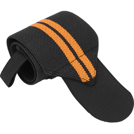 Bandage de Poignet Sportif pour la Musculation et le Cross-Training - Soutien Ergonomique Orange (1/5)
