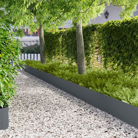 Teenpull – Raseneinfassung 10 Stk. 103 x 30 cm Stahl Anthrazit (1/5)