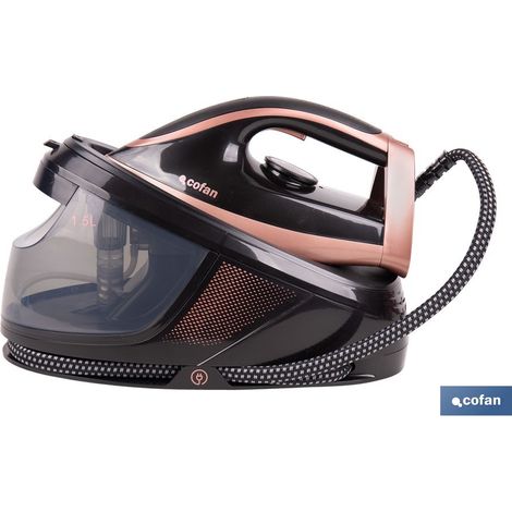 Station de repassage vapeur 3100 W, 8 bars, réservoir d'eau de 1,5 L, débit de vapeur 110-120 g/min (1/4)