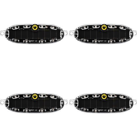 Lot de 4 lampes solaires pour véhicules, flash LED, avertissement (1/5)