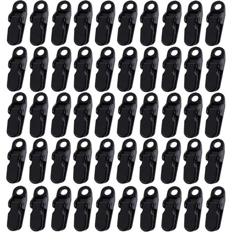 Clamp Plastique - Crocodile Clamp Pour Toile De Tente Et Store - Résistant Et Léger - Pour Activités Extérieures - Lot De 50 (1/5)