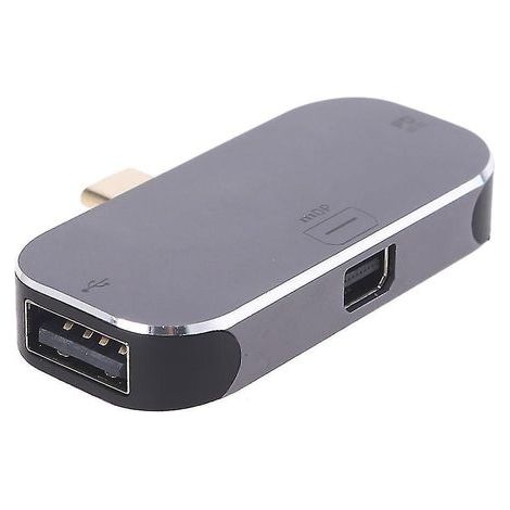 Câble de synchronisation de données USB-C vers mini DP, convertisseur USB 2.0 avec charge de 100 W (1/4)