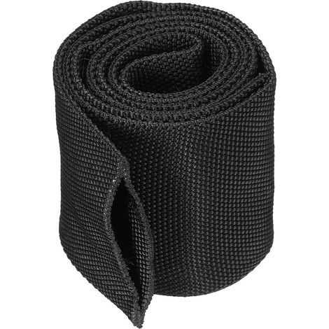 Manchon de Protection en Nylon de 3.15 "ID 3.3Ft, Protection de Gaine de Couverture de Câble pour Le Tuyau Hydraulique de Torche de Soudage Tig, Noir (1/4)