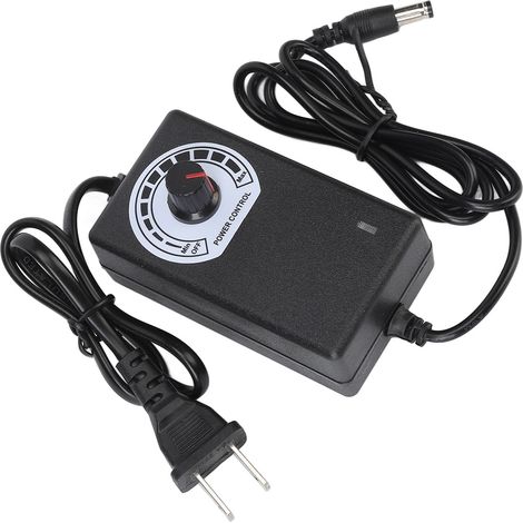 Alimentation pour tatouage avec interface CC, pédale, régulateur de tension gratuit, prise US noire 100-240 V (1/5)