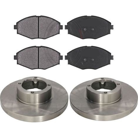 KIT FRENI ANTERIORI compatibile con DAEWOO MATIZ (M100,M150,M200,M250) - DISCHI + PASTIGLIE OEM: FDB1337 / 17067 /SOSTITUZIONE DIRETTA/BASSA POLVERE/SILENZIOSO