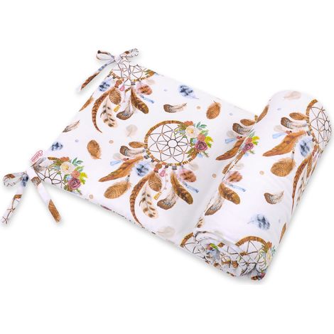 Protector de cuna universal - atrapasueños blancos