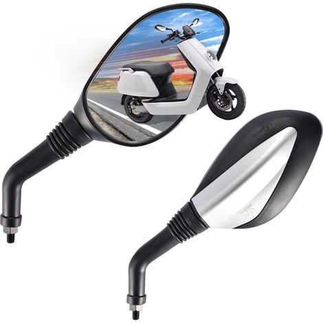 Rétroviseur Universel 8mm pour Scooter et Moto Gy6 50cc 125cc 150cc 250cc - Miroir Arrière Compatible-x (1/5)