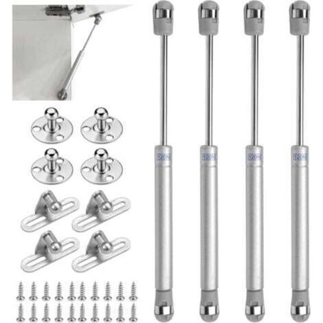 Fitags – Lot de 4 vérins à gaz pour meuble de cuisine – Capacité 120N – Installation facile – Matériaux ABS et acier – Conception silencieuse (1/5)