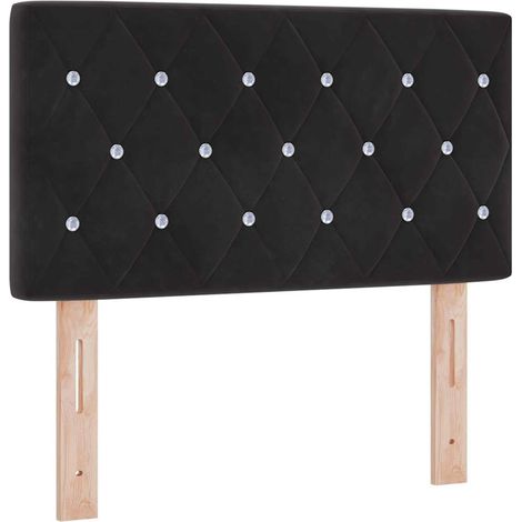 Maison Exclusive - Tête de lit LED avec bandes LED Noir 80 cm Velours