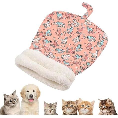 Cozy Cat Sleeping Bag, Indoor Pet Bed with 360° Wrap, Large Basket for Cats and Small Pets