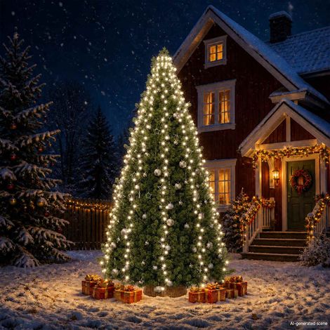Guirlande lumineuse avec 500 LED Blanc froid 500 cm Int/Ext (1/5)