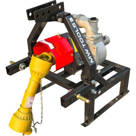 Pompe à eau 3 haut débit - Pour tracteur dès 20 CV - 60 000 L/h - attelage 3 points avec cardan inclus MW Tools PTWP6000 (1/5)