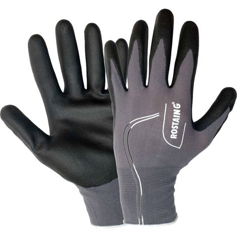 Handschuhe für alle Arbeiten schwarz/grau T: 9/10