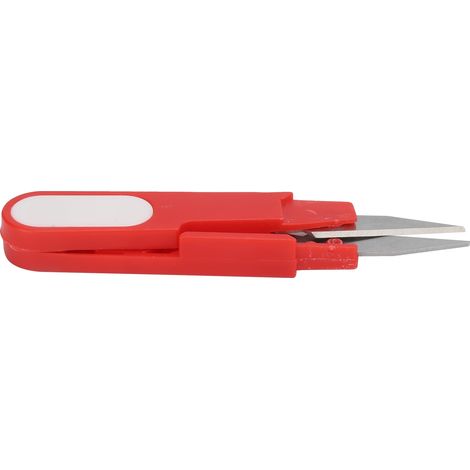 Sicherheits-Trimmer, Kreuzstich-Haarschneider, Fadenschneider, U-förmige Nähschere, Zubehör (Rot) (1/5)