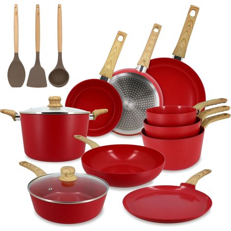 Set 13 pièces de cuisson aluminium, COLORAMA