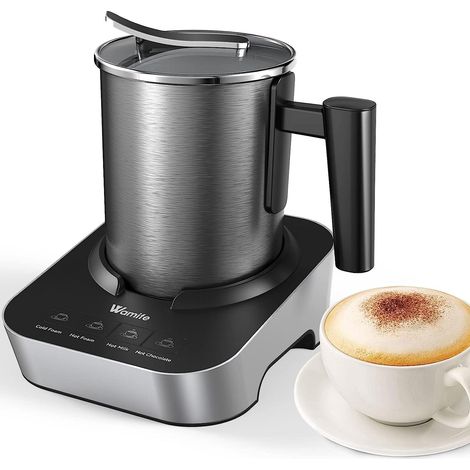 Mousseur à lait électrique de 550 W, capacité de 400 ml, équipé d'un mélangeur 2 en 1. (1/5)