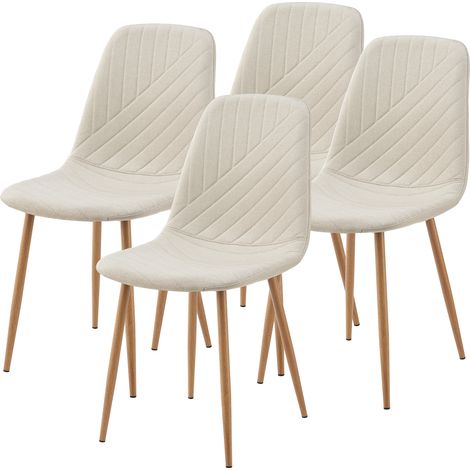 Esszimmerstuhl Köfering 4er Set Beige [en.casa]