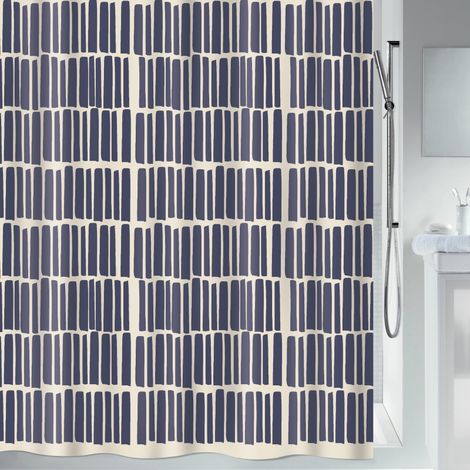 RIDEAU DE DOUCHE POLYESTER 180x200CM NAHO (1/2)