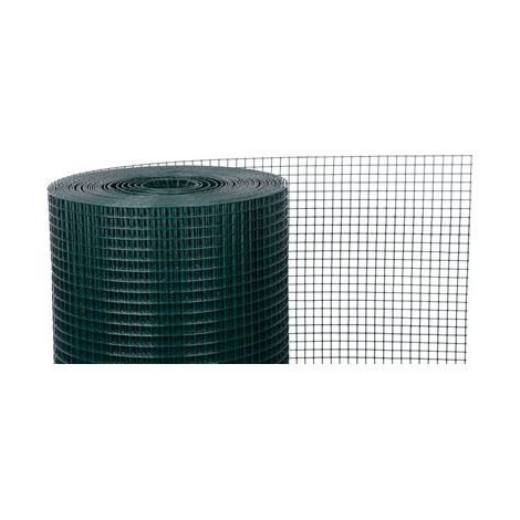 Geflecht GARDEN PVC, 1000/25x25/2,5 mm, grün, RAL 6005, viereckig, Garten, Tierhaltung, Packung 10 m