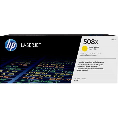 Toner Originalzubehör 508X ca. 9.500 Seiten gelb (1/5)