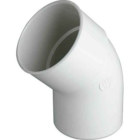 Codo 45º Macho Hembra Bajante Tubular Ø 80 CR4GT PVC Canalón JIMTEN