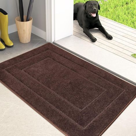 Rutschfeste Badematte – geeignet für Badezimmer, Küchen, Schlafzimmer usw. – 1 Stück, 40 × 60 cm, braun (1/5)