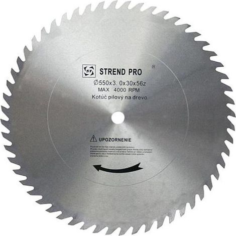 Lame de scie Strend Pro SuperSaw CW 350x2.2x30 56T, pour le bois, sans dents