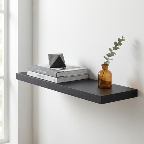 Urban Black Floating Shelf (1/3)