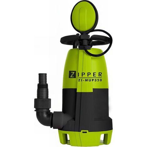 POMPE SUBMERSIBLE 3 IN 1 A EAU CHARGEE ET CLAIRE 350W ZIPPER ZI-MUP350 (1/7)