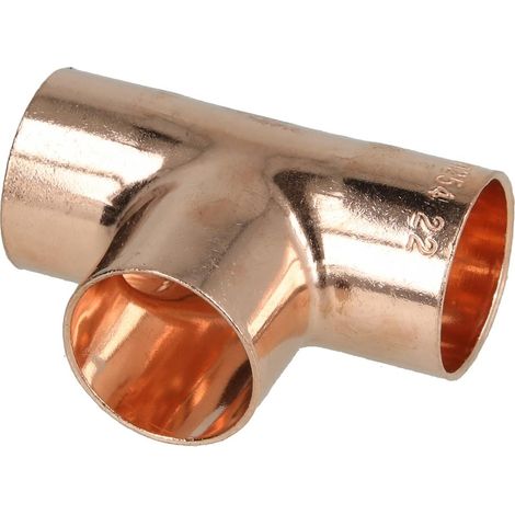Raccord à braser cuivre té 22 x 22 x 22 mm